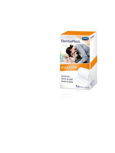 DERMAPLAST, DermaPlast Gazebinde festkantig 4cmx10m (10 Stk)