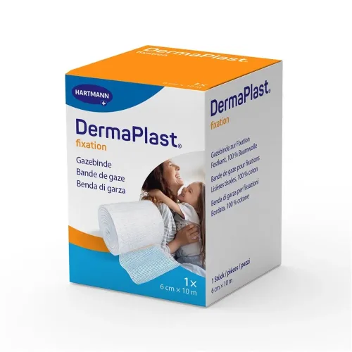 DERMAPLAST, DermaPlast Gazebinde festkantig, 6cmx10m (1 Stk)
