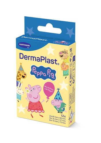 DERMAPLAST, DermaPlast Kinderpflaster Peppa Pig, diverse Grössen (12 Stk)