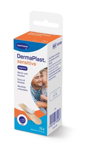DERMAPLAST, DermaPlast sensitive Wundpflaster, express, 19x72cm (15 Stk)