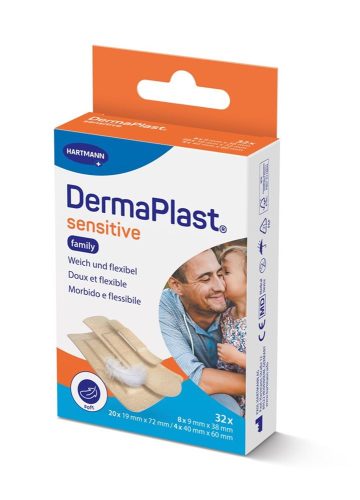 DERMAPLAST, DermaPlast sensitive Wundpflaster, Family (32 Stk)