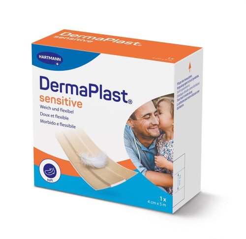undefined, Dermaplast Sensitive Schnellverband Rolle Beige 4 cm x 5 m