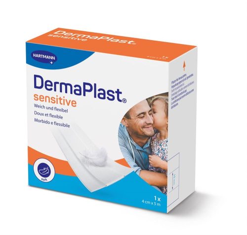 undefined, Dermaplast Sensitive Schnellverband Rolle weiss 4cm x 5 m