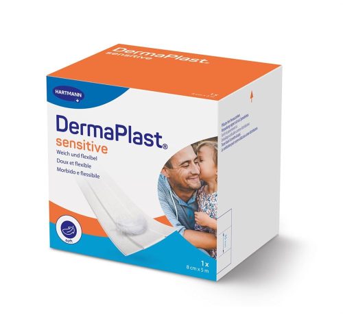 undefined, Dermaplast Sensitive Schnellverband Rolle weiss 8 cm x 5 m