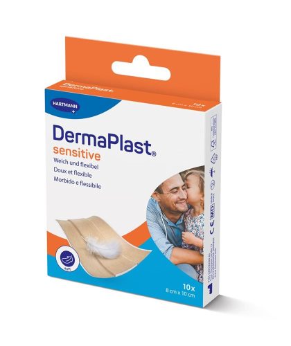 DERMAPLAST, DermaPlast sensitive Schnellverband, 8x10cm (10 Stk)