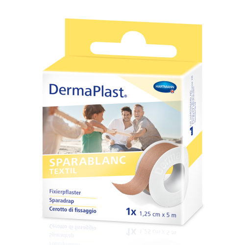 DERMAPLAST, DermaPlast Sparablanc Textil, 1.25cmx5m, hautfarben (1 Stk)