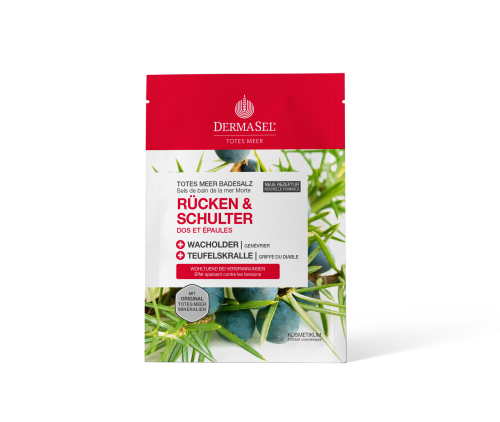 Dermasel Therapie, Dermasel Totes Meer Badesalz, Rücken und Schulter (80g)