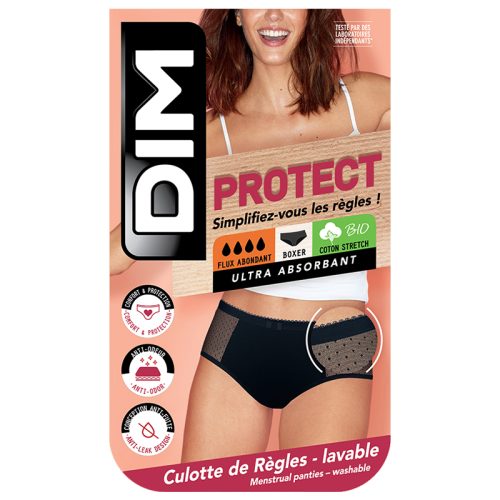 DIM, DIM Boxer Lace Stark 40-42 schwarz mit Meshdetail (1 Stk)
