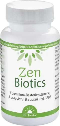 Dr. Jacobs, Dr. Jacob's Zen Biotics Darmflora-Bakterien + Gaba Kaps Ds 90 Stk