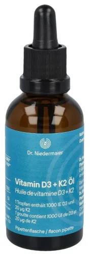 Dr. Niedermaier Vitamin D3 + K2 Öl Glasfl 50 ml