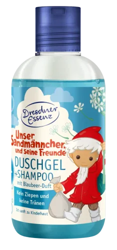 Dresdner Duschgel Sandmann 2in1 mit Blaubeer Duft 250 ml