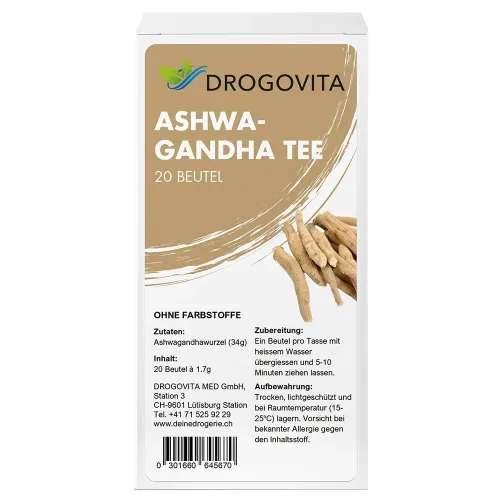 Drogovita, DROGOVITA Ashwagandha-Tee (20 Beutel)