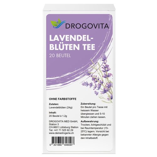 Drogovita, DROGOVITA Lavendelblüten Tee (20 Beutel)