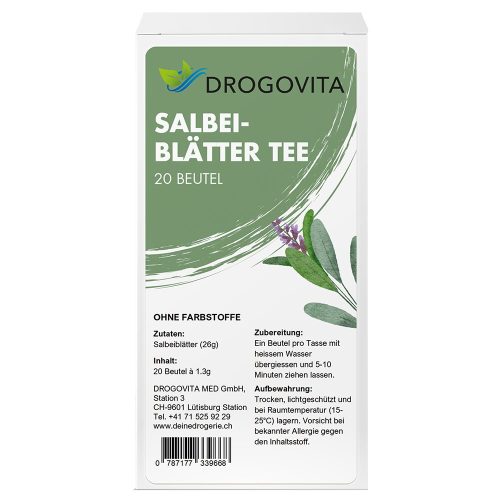 Drogovita, DROGOVITA Salbeiblätter Tee (20 Beutel)