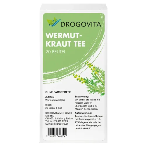 Drogovita, DROGOVITA Wermutkraut Tee (20 Stk)