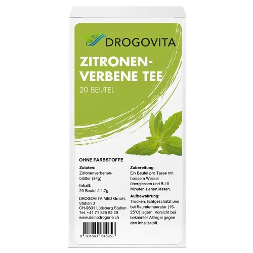 Drogovita, DROGOVITA Zitronenverbene Tee (20 Stk)