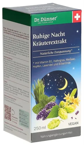 Dr. Dünner, Dr. Dünner Ruhige Nacht Kräuterexrakt (250ml)