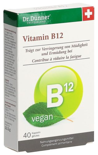 Dr. Dünner, Dr. Dünner Vitamin B12 vegan Kapseln (40 Stk)