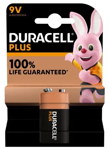 DURACELL, Duracell - Plus, Alkaline-Batterie, 9V(LR61)