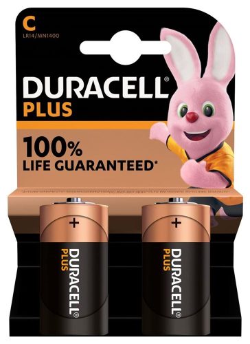 DURACELL, Duracell - Plus, Alkaline-Bat.,2Stk, C(LR14)