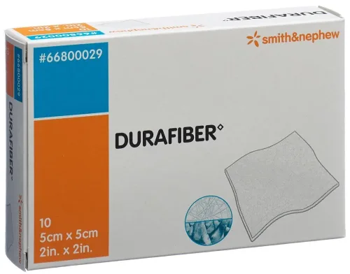 SMITH & NEPHEW, DURAFIBER Wundauflage, 5x5cm, steril (10 Stk)