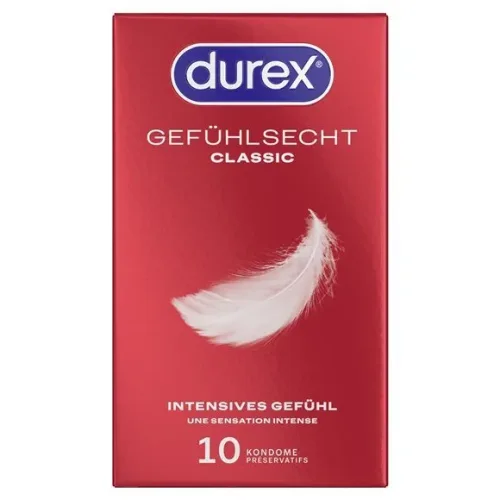 Durex, DUREX Gef&uuml;hlsecht Classic Pr&auml;servativ 10 Stk