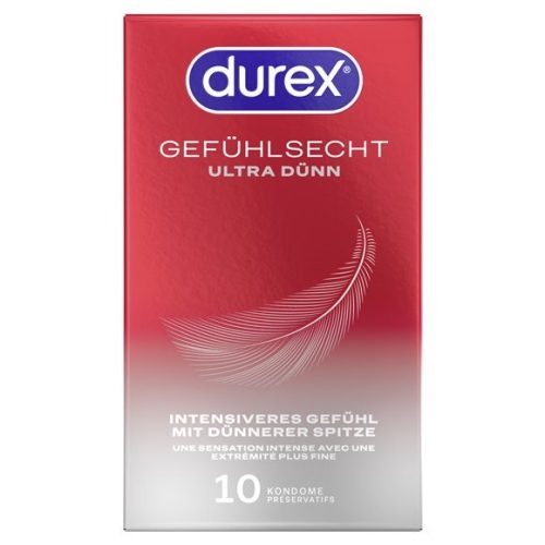 Durex, Durex Feeling Ultra Thin Condoms[Transparent-10 pcs], 10 Stück - Amorana