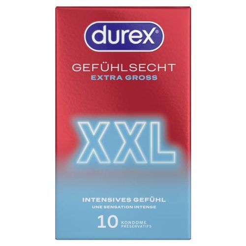 Durex, Durex Feeling Extra Large Condom[Transparent-10 pcs], 10 Stück - Amorana