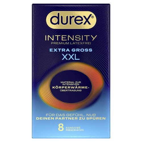 Durex, Durex - Intensity Extra Gross XXL Premium Latexfreie Kondome - Nitril - 8 Stück