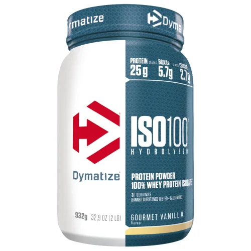 DYMATIZE, DYMATIZE - Power Pulver, Iso 100 Gourmet Vanilla 2lb, 932G