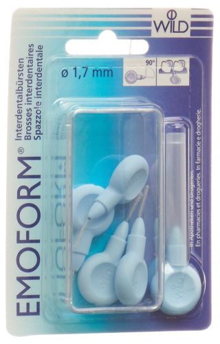 Emoform, EMOFORM Interdentalbürsten 1.7mm hellblau (5 Stk)