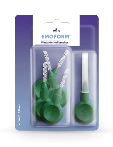 Emoform, EMOFORM Interdentalbürsten 3.0mm dunkelgrün (5 Stk)