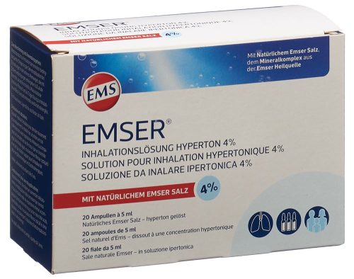 Emser, Emser Inhalationslösung 4 % hypertonisch (20 Stück)