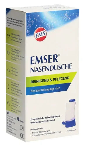 Emser, EMSER Nasendusche + 4 Beutel Nasenspülsalz (1 Stk)