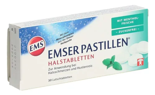 Emser, EMSER Pastillen zuckerfrei Mentholfrische 30 Stk