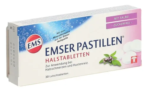 Emser, EMSER Pastillen zuckerfrei mit Salbei 30 Stk