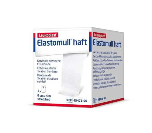 Elastomull haft, Elastomull haft Gazebinde weiss 4mx6cm Rolle (1 Stk)