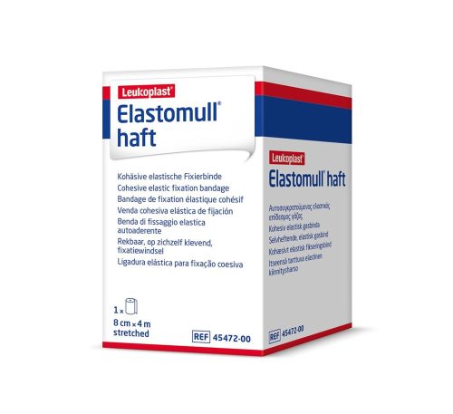 Elastomull haft, Elastomull haft Gazebinde weiss, 4mx8cm, Rolle (1 Stk)