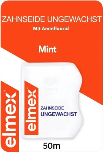 Elmex, Elmex Zahnseide Mint ungewachst (50m)