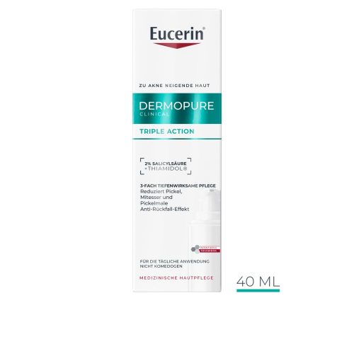 Eucerin, Eucerin - DERMOPURE CLINICAL Triple Action - 3-Fach Tiefenwirksame Pflege, 40 ml