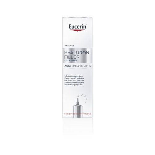 Eucerin, Eucerin® Hyaluron-Filler + 3x Effect Augenpflege LSF 15 ? Anti-Aging Augencreme mit Hyaluronsäure, mildert Krähenfüße und schützt mit UVA-Schutz