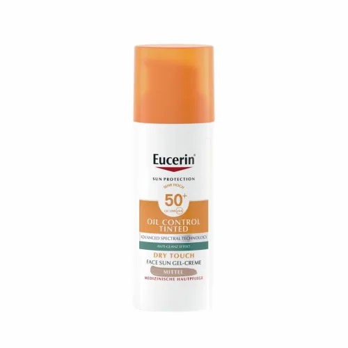 Eucerin, Eucerin - Face Oil Control Gel-Creme Tinted medium LSF 50+, Sun, 50 ml