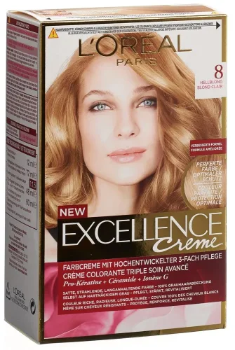 Excellence, L'Oréal Paris Excellence Creme 8 Hellblond, 1Stk