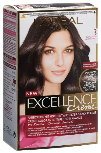 L'Oréal Excellence, EXCELLENCE Creme Triple Prot 3 dunkelbraun (1 Stk)