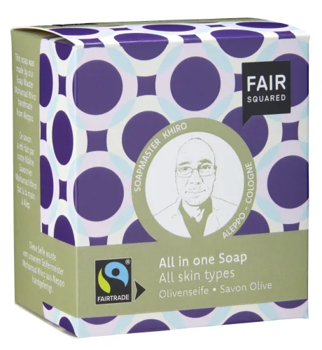Fair Squared, FAIR SQUARED All in One Soap Olive (2x80g)
