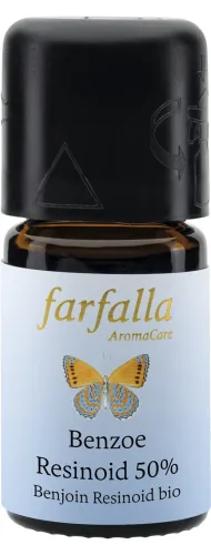 farfalla, FARFALLA Benzoe Siam Resinoid 50% &Auml;th/&Ouml;l Bio 5 ml