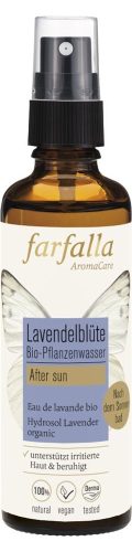 farfalla, farfalla - Lavendelblüte,Bio-Pflanzenwasser,aftersun, 75 ml