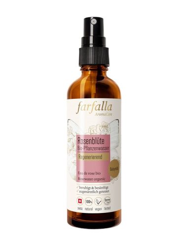 farfalla, farfalla - Rosenblüte Bio-Pflanzenwasser, 75 ml