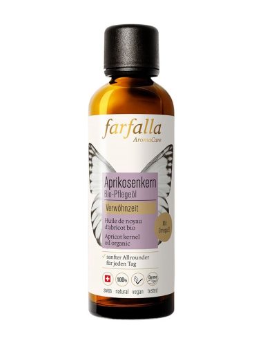 farfalla, farfalla - Aprikosenkern,Bio-Pflegeöl,Verwöhnzeit, 75 ml