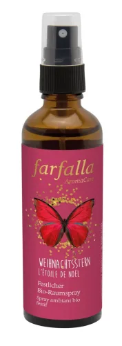 farfalla, farfalla Weihnachtsstern, Zimt, Festlicher Bio-Raumspray, 75ml